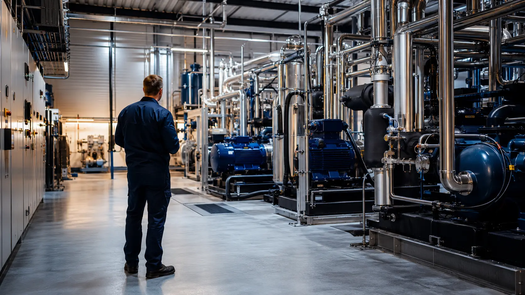 Commercial and industrial refrigeration plant room maintained by MAINTECK