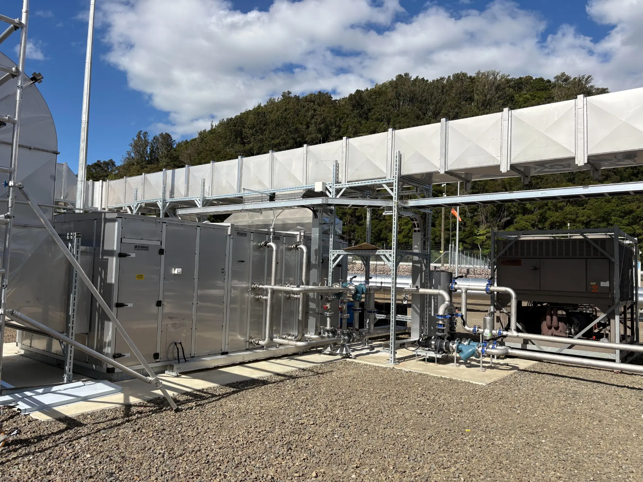 Commercial system installation — HVAC